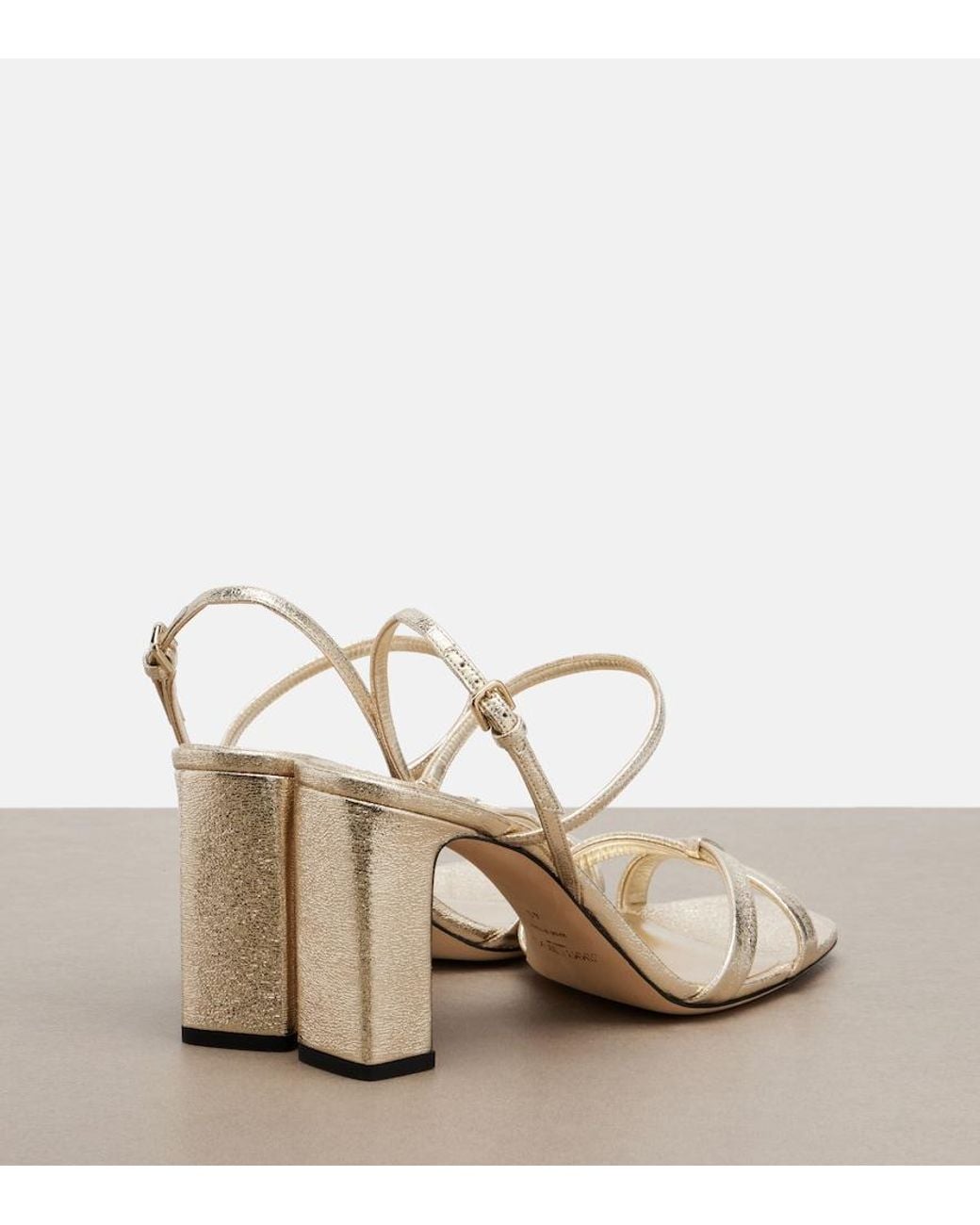 Jimmy Choo Natural Elsy Slingback Sandals