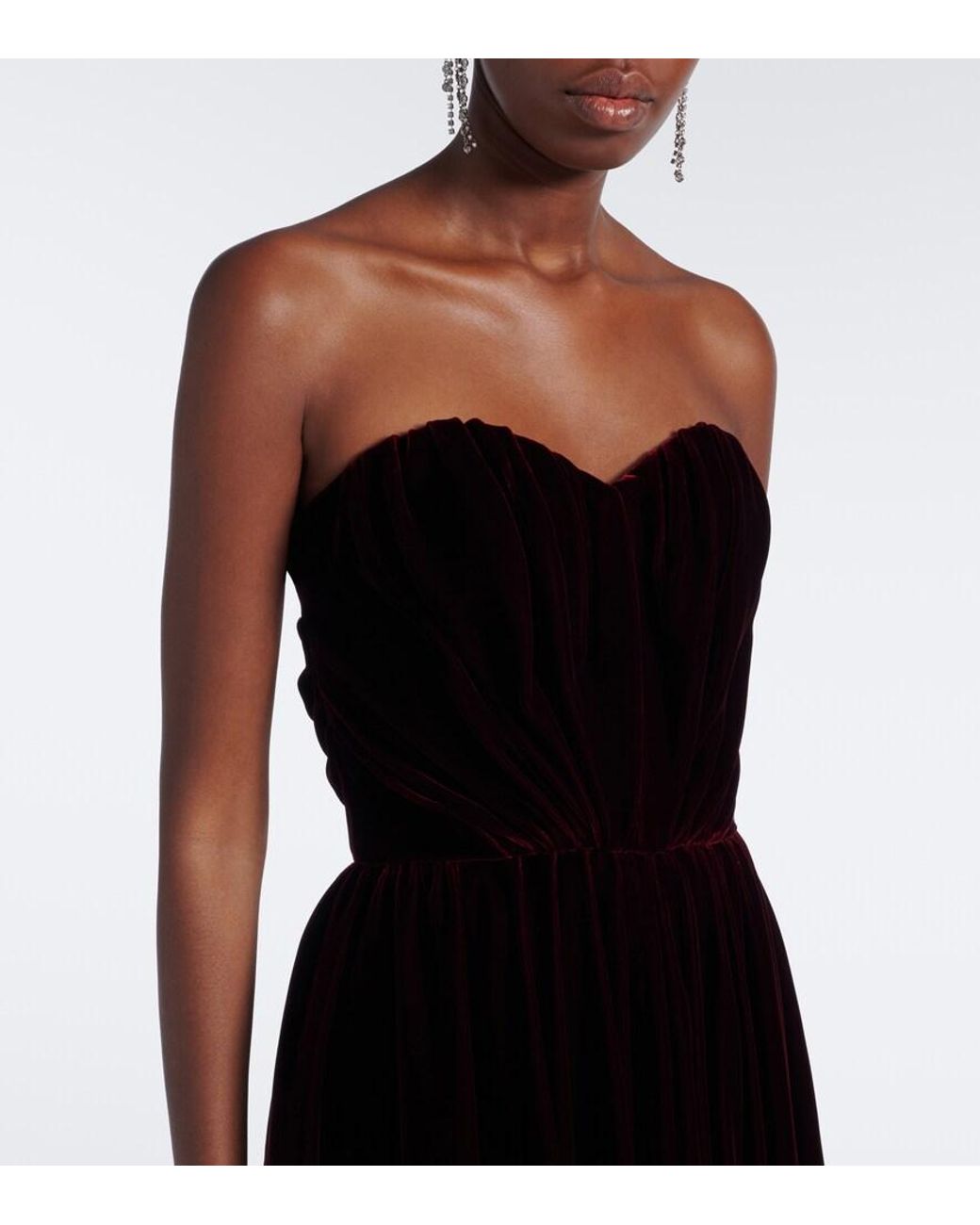 Dolce & Gabbana Black Velvet Bustier Dress