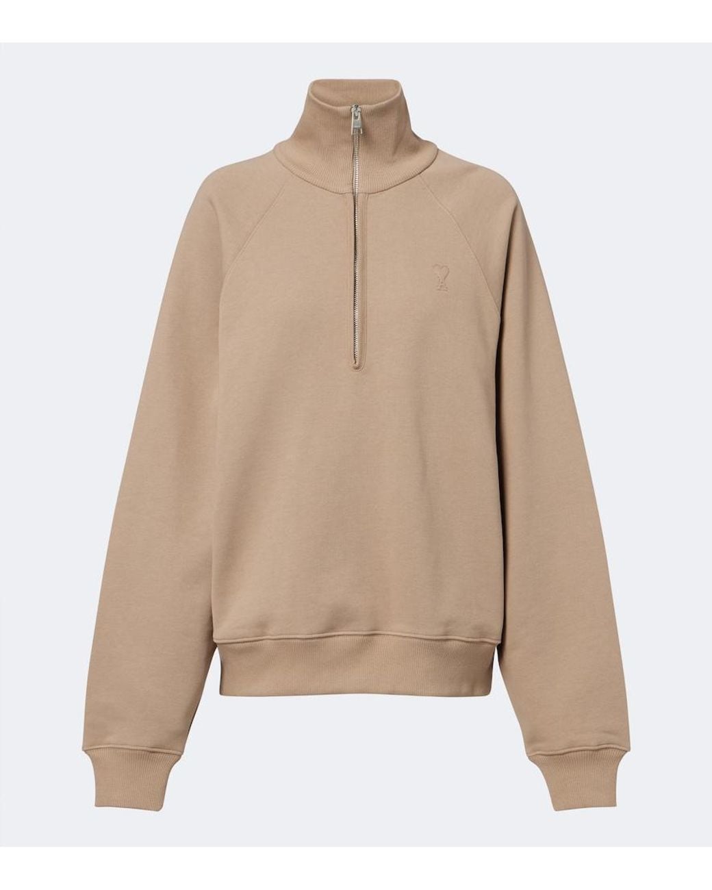 AMI Natural Ami De Coeur Cotton Sweatshirt