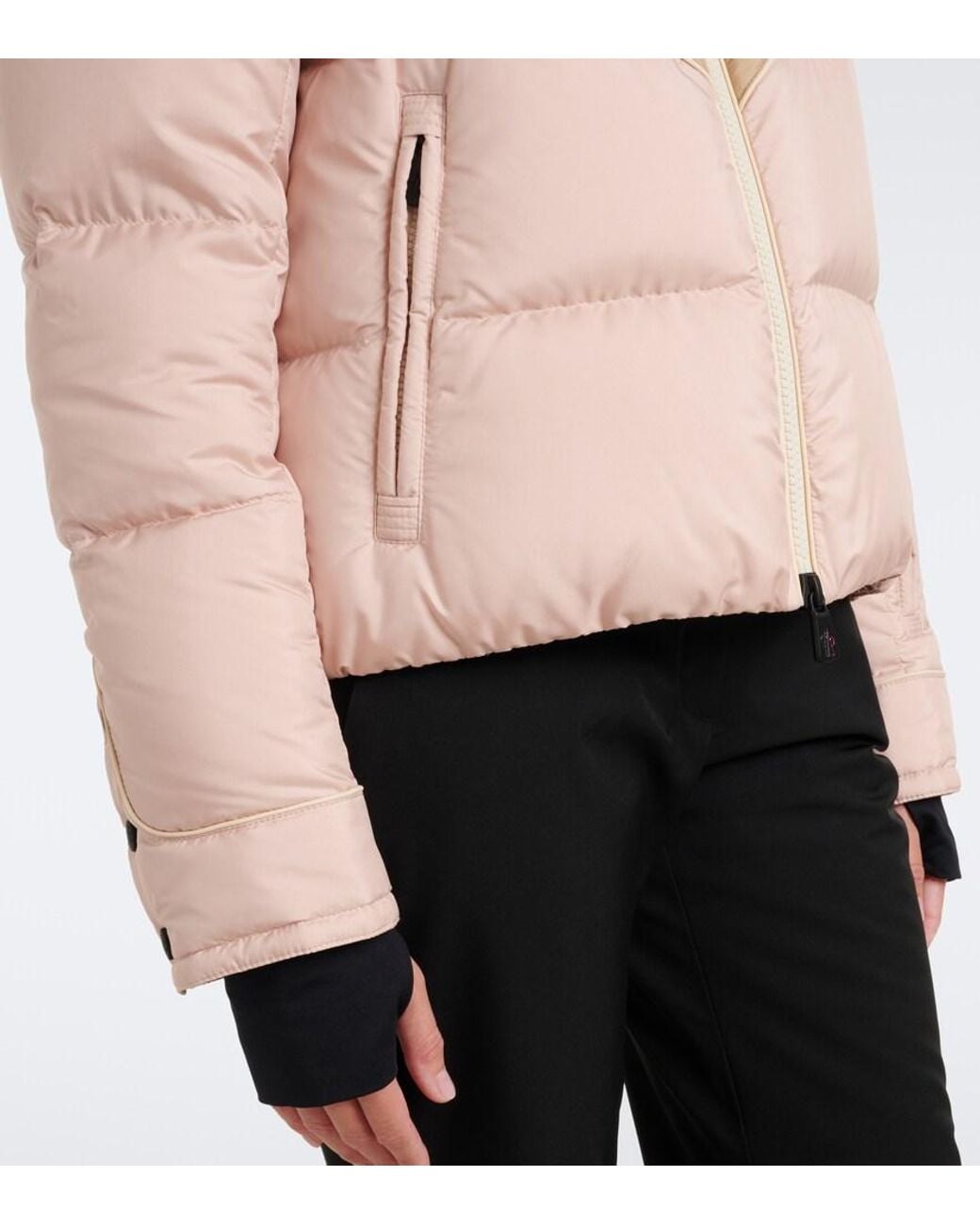 Moncler Natural Quilted Down Ski Jacket