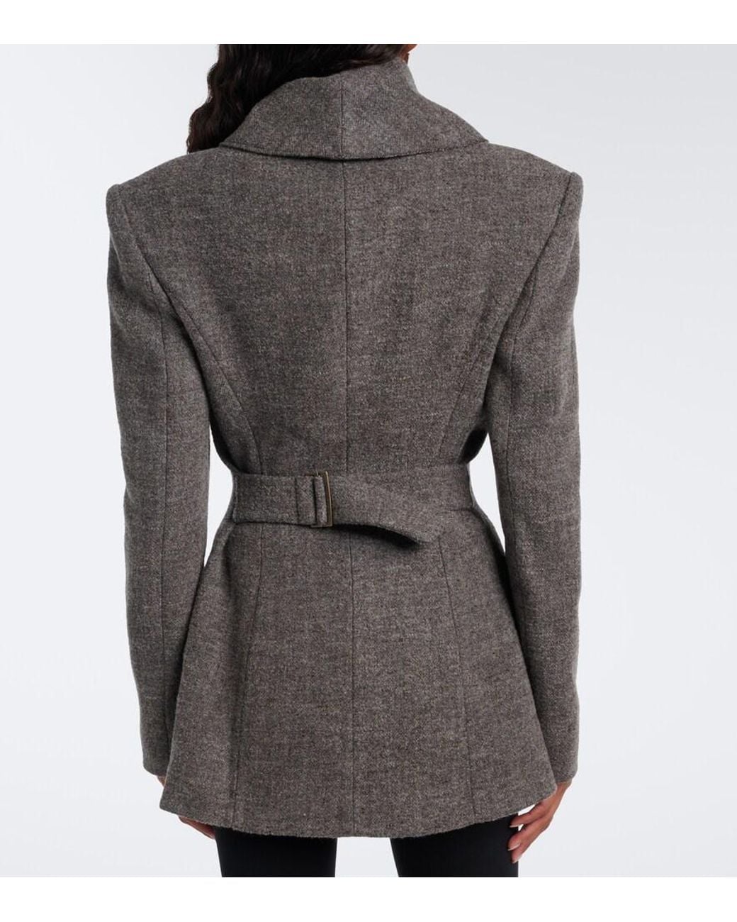 Magda Butrym Black Double-Breasted Wool And Cashmere-Blend Blazer