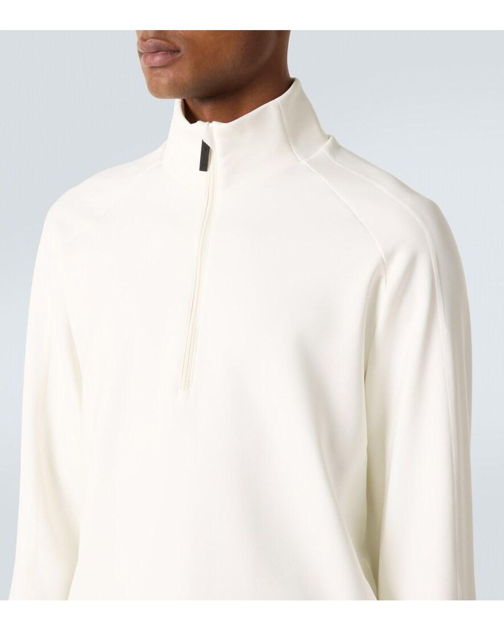 Aztech Mountain White Aztech Fleece Half-Zip Sweater for men