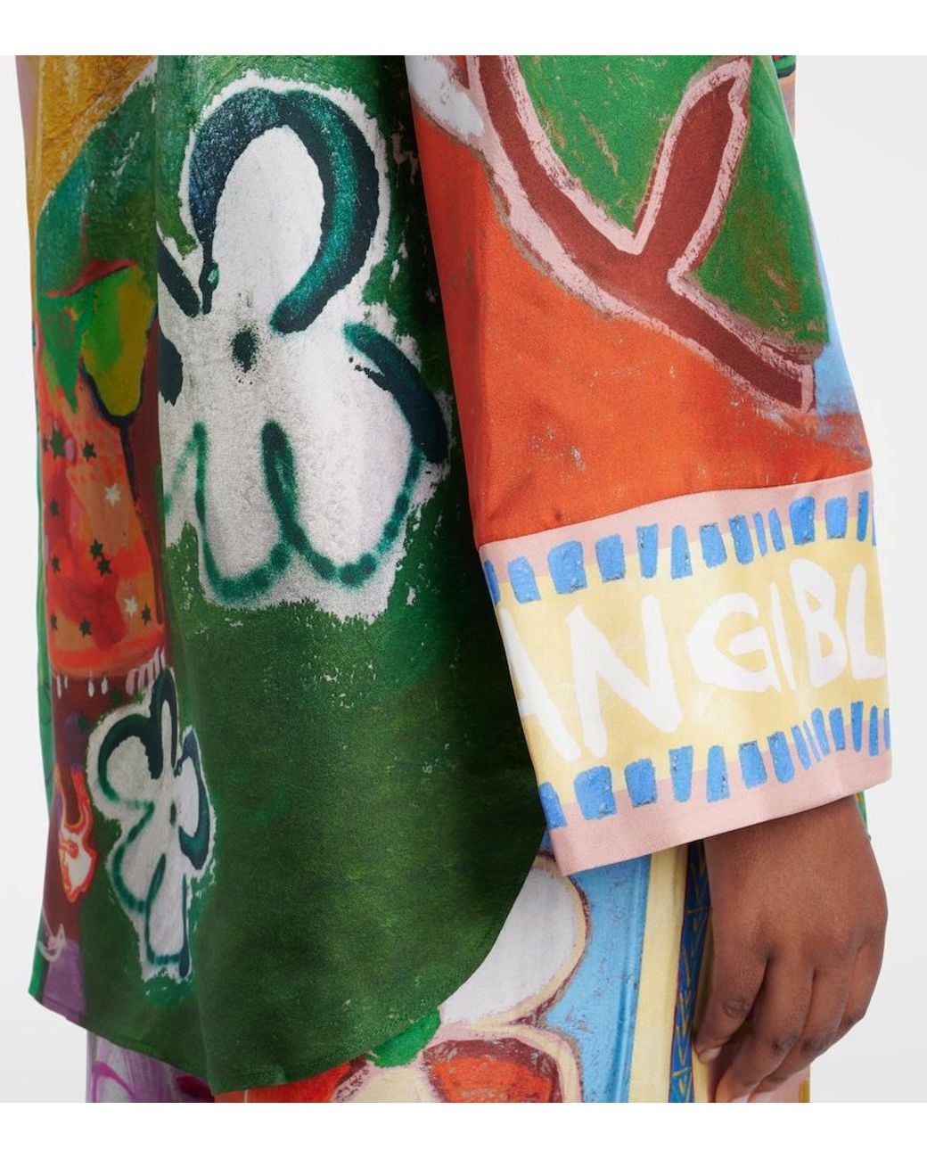 ALÉMAIS Multicolor X Mlak Printed Silk Twill Shirt