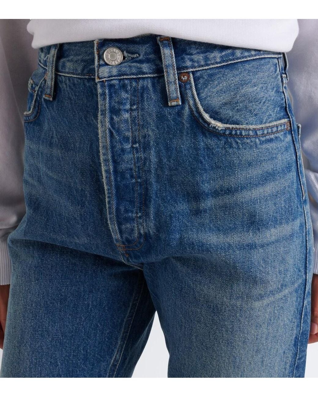 Agolde Blue 90's Pinch Straight Jeans