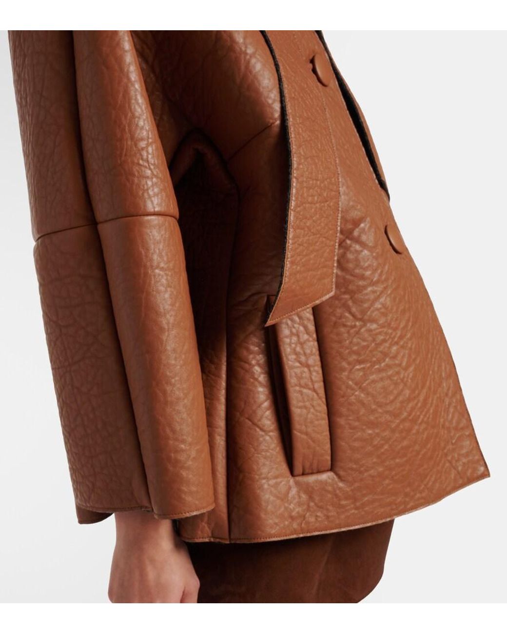 Prada Brown Lederjacke