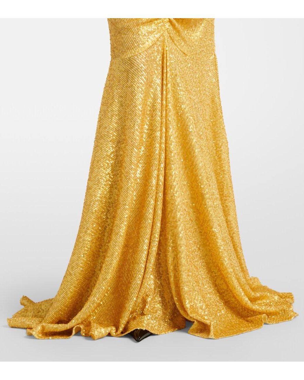 slim fit dress slacks NORMA KAMALI Size XXS Gold Polyester Blend Long Sleeve Fishtail Evenin   Sui Generis Designer Consignment