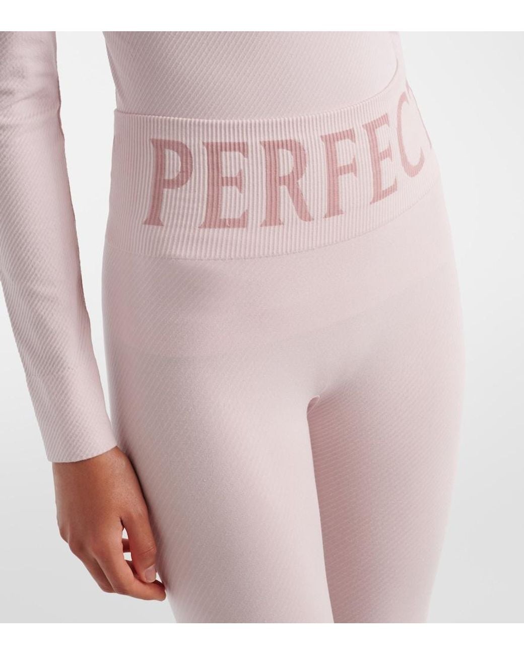 Perfect Moment Pink Perfect Logo Jacquard Leggings