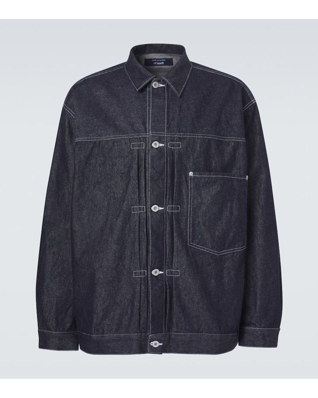Comme des Garçons Blue Denim Jacket for men