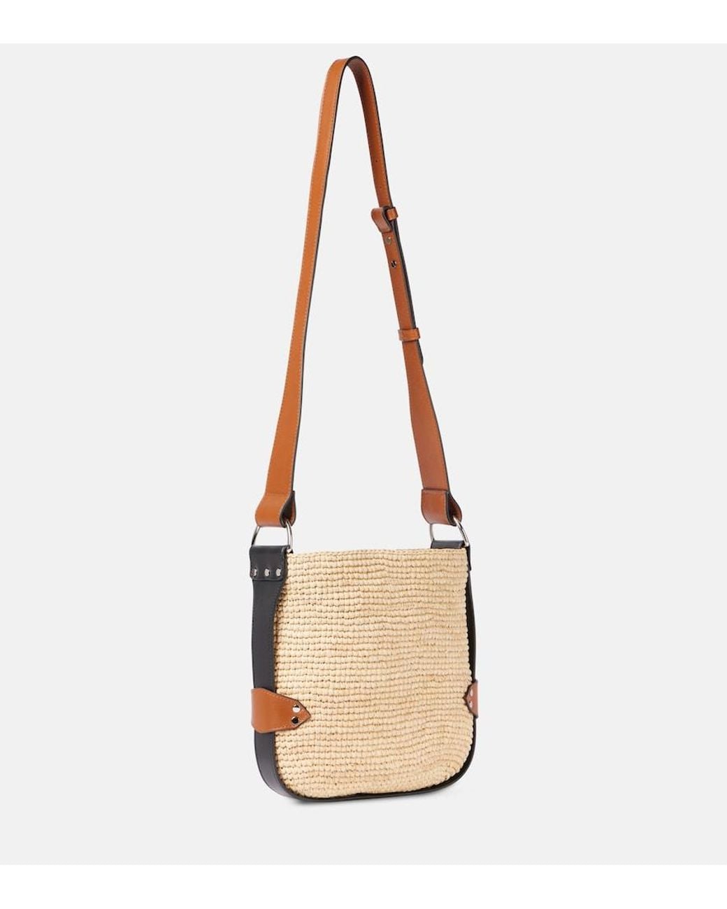 Isabel Marant Natural Bayia Mini Raffia Shoulder Bag