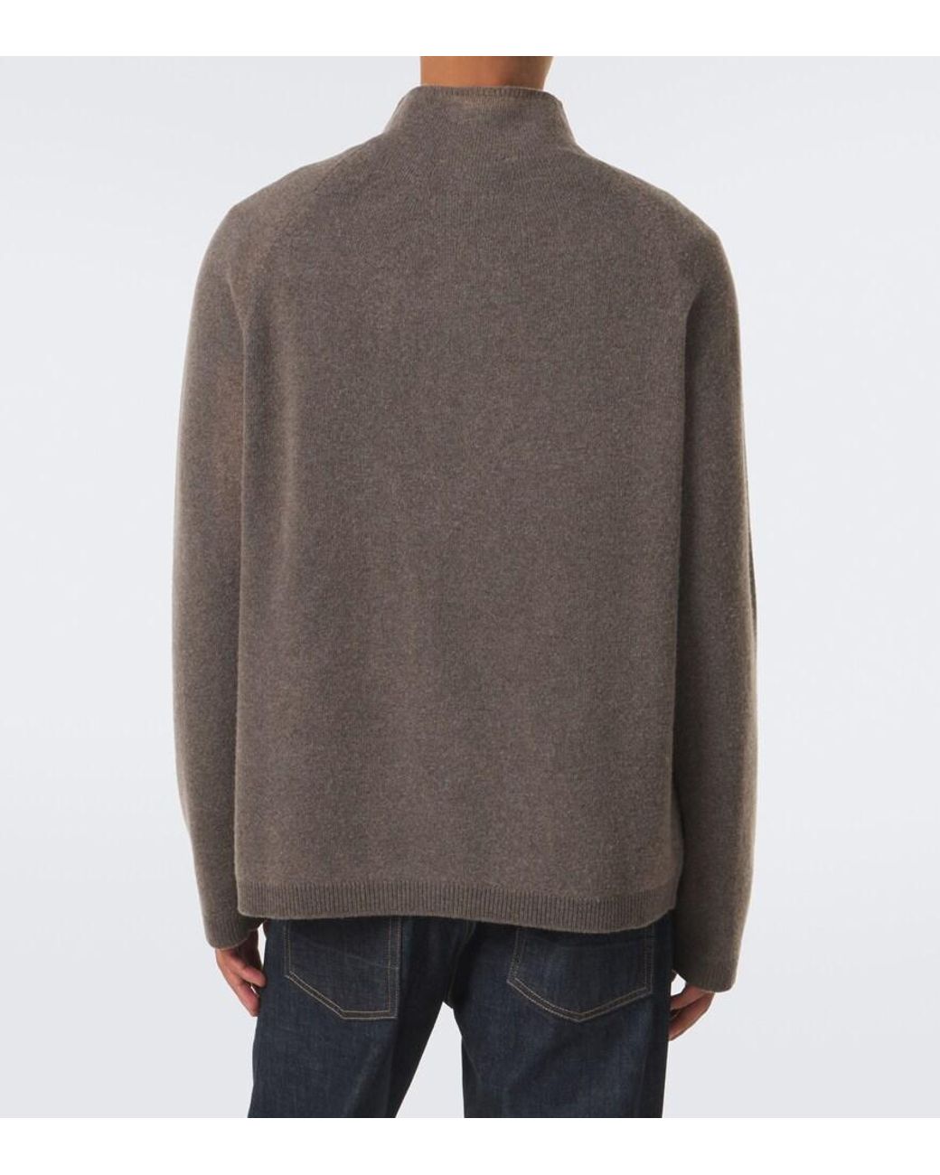 Our Legacy Brown Line Wool Zip-Up Cardigan for men