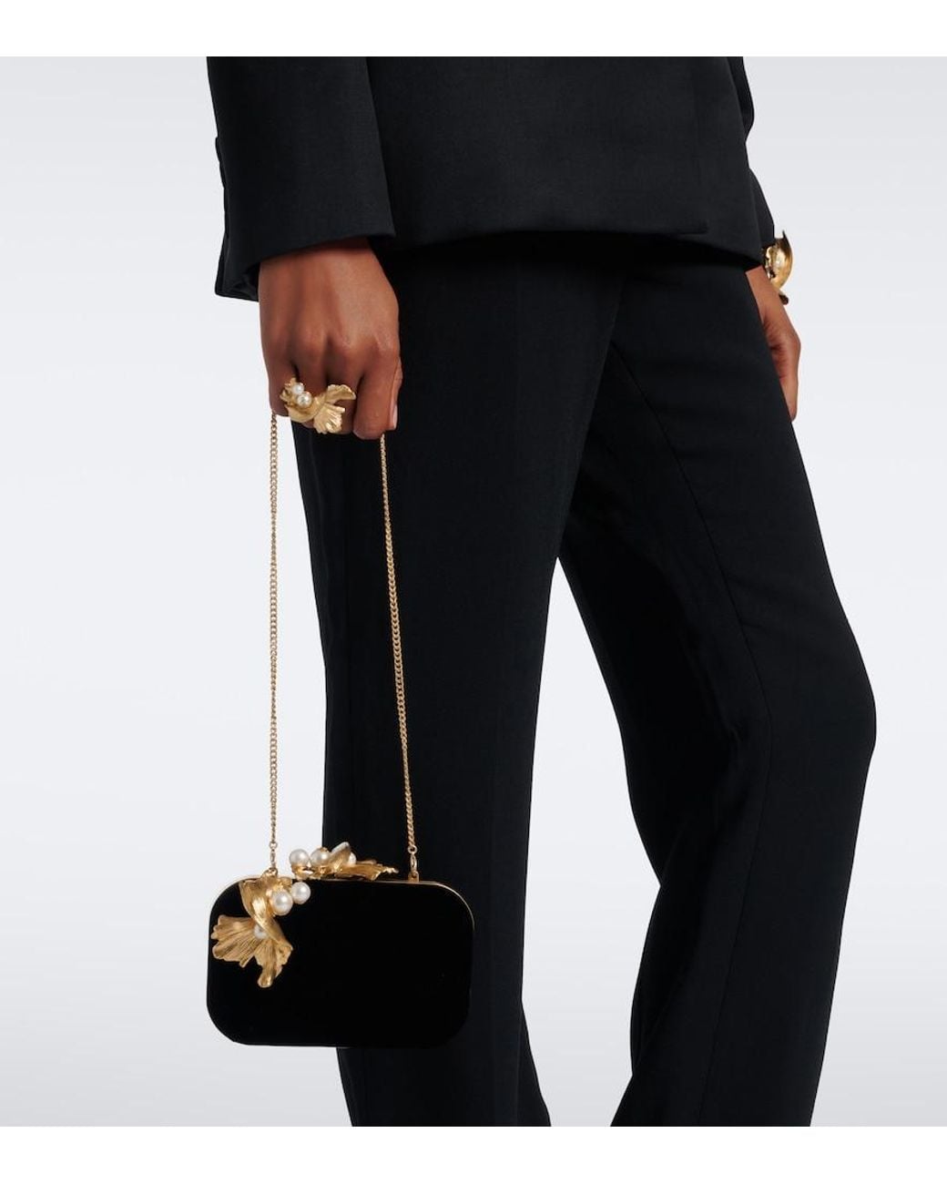 Clutch Cloud di Jimmy Choo in Black