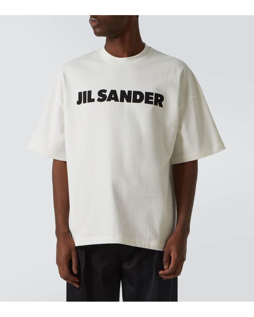 【送料&関税込】Jil Sander White Cotton Short-sleeved Sweats JIL SANDER Size XL White Cotton Crew-Neck T-shirt – Sui