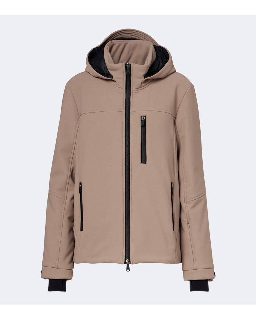 Brunello Cucinelli Brown Hooded Padded Ski Jacket