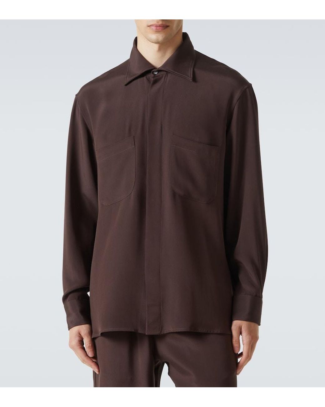 Camicia di Saman Amel in Brown da Uomo