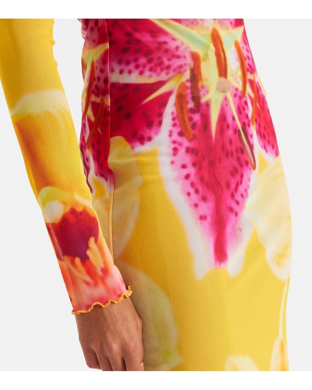 SAME Pink Maxikleid Aus Mesh