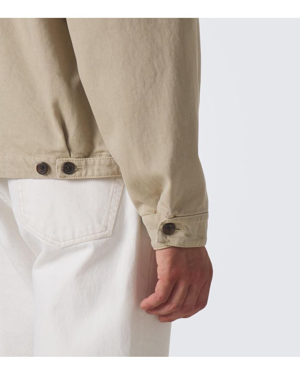Prada Natural Denim Blouson Jacket for men