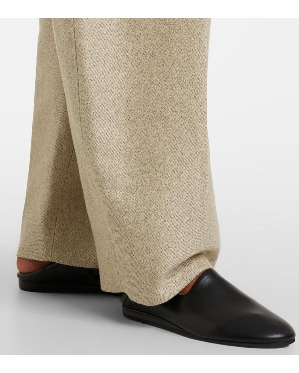Jacquemus Black Slip-Ons Aus Leder