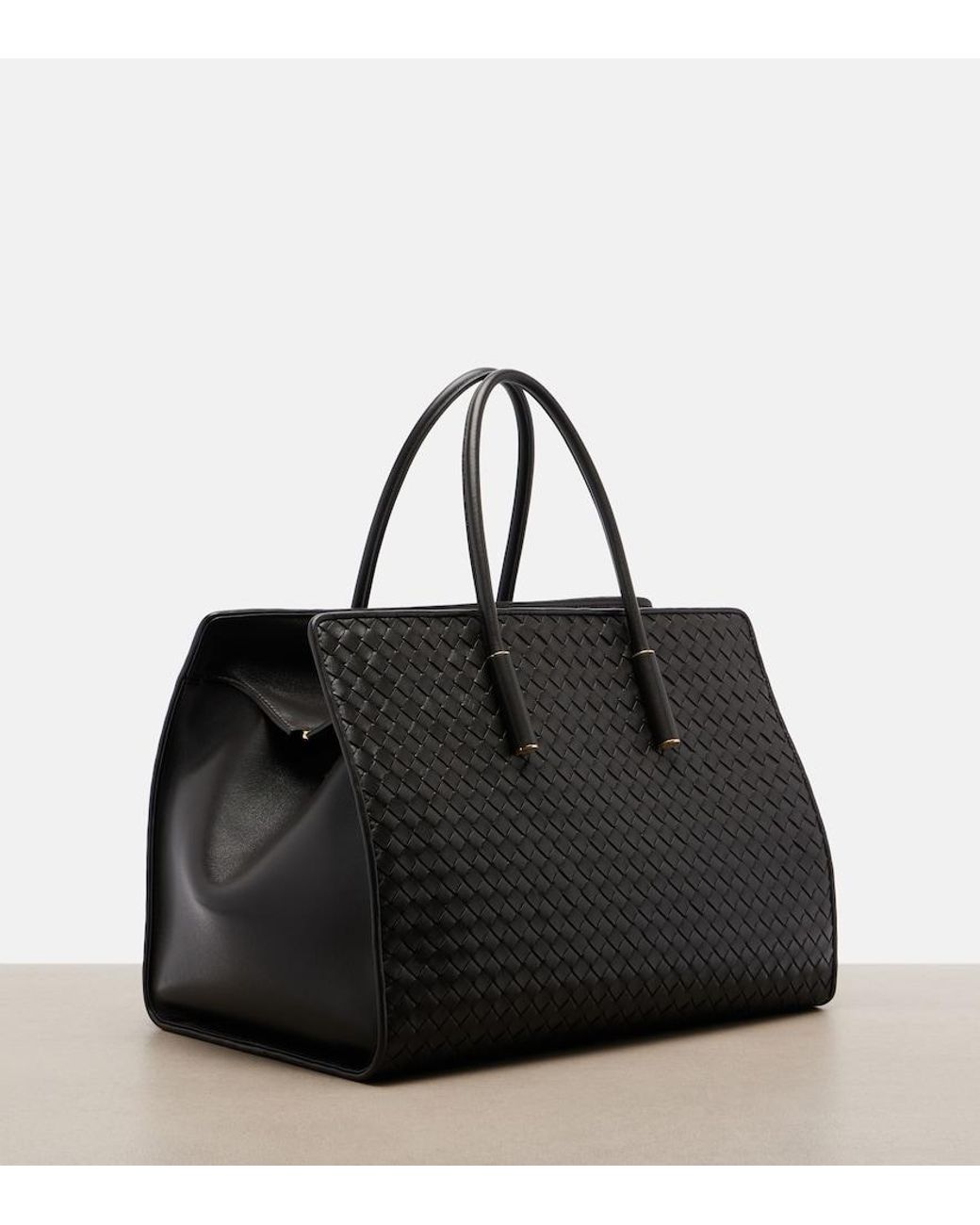 Bottega Veneta Black Tote Bag Barbara Medium Aus Leder