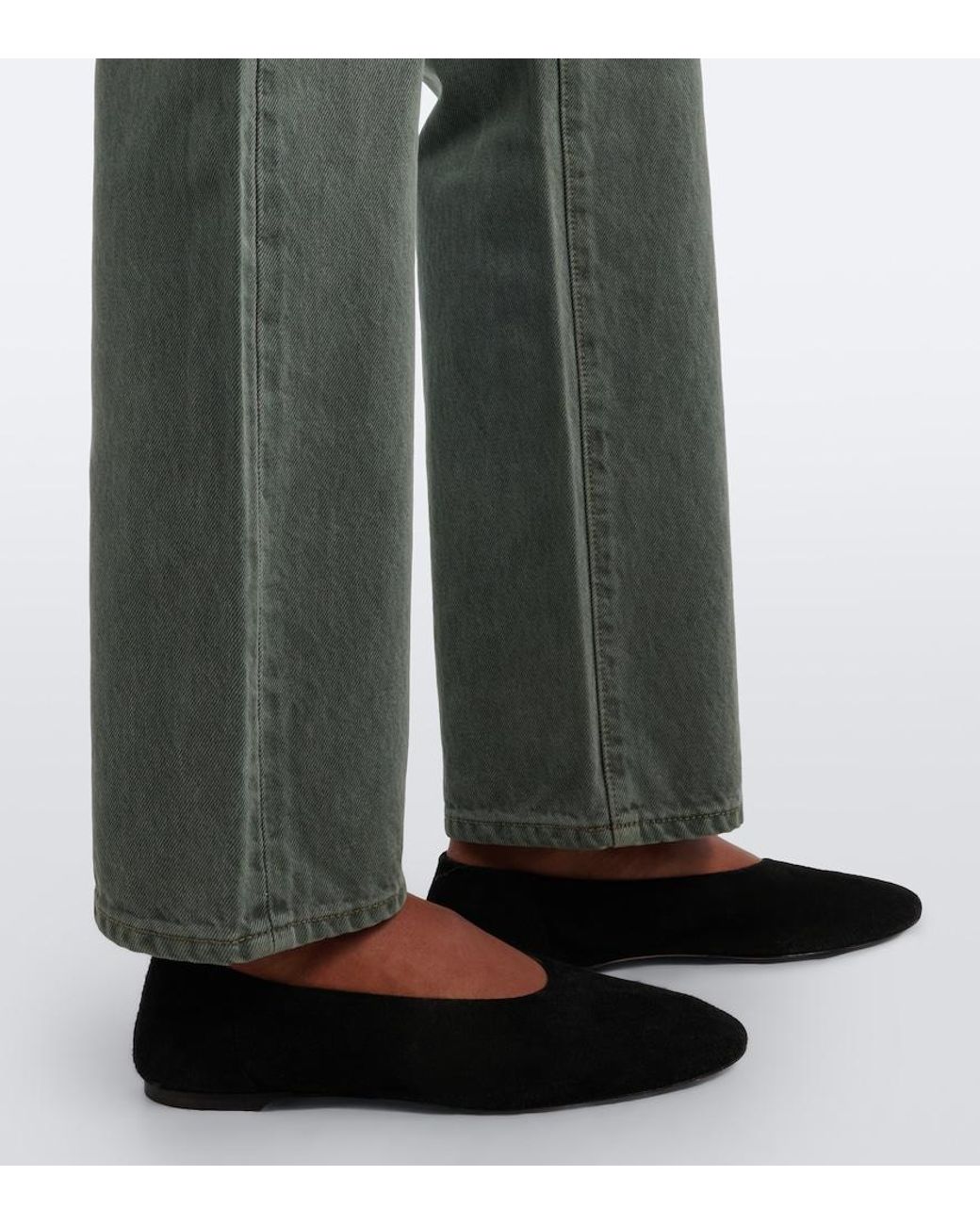 SLVRLAKE Denim Green London Straight Jeans