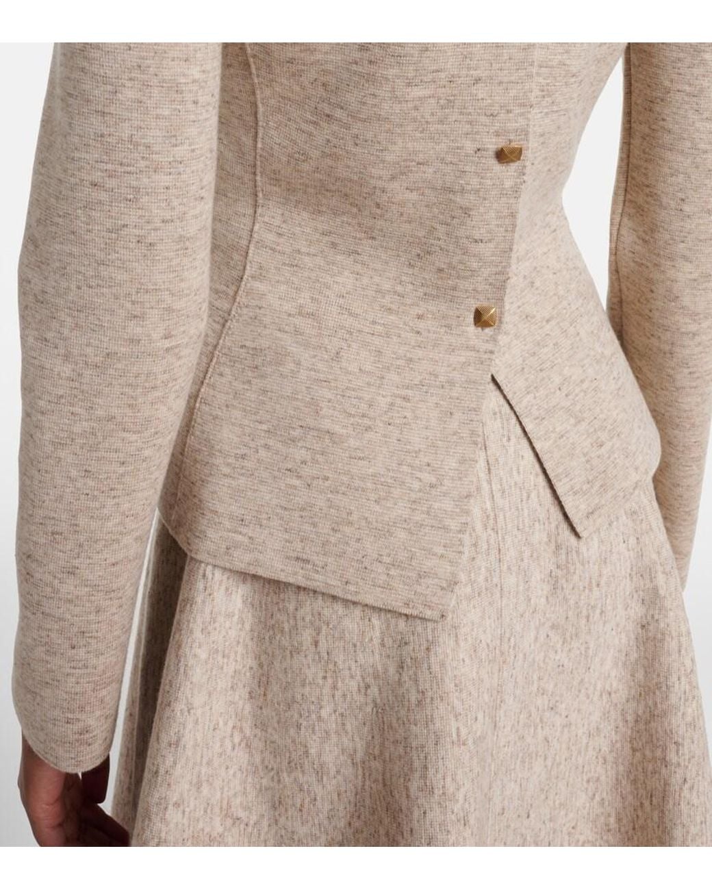 Loro Piana Natural Willow Cashmere, Wool, And Linen Cardigan