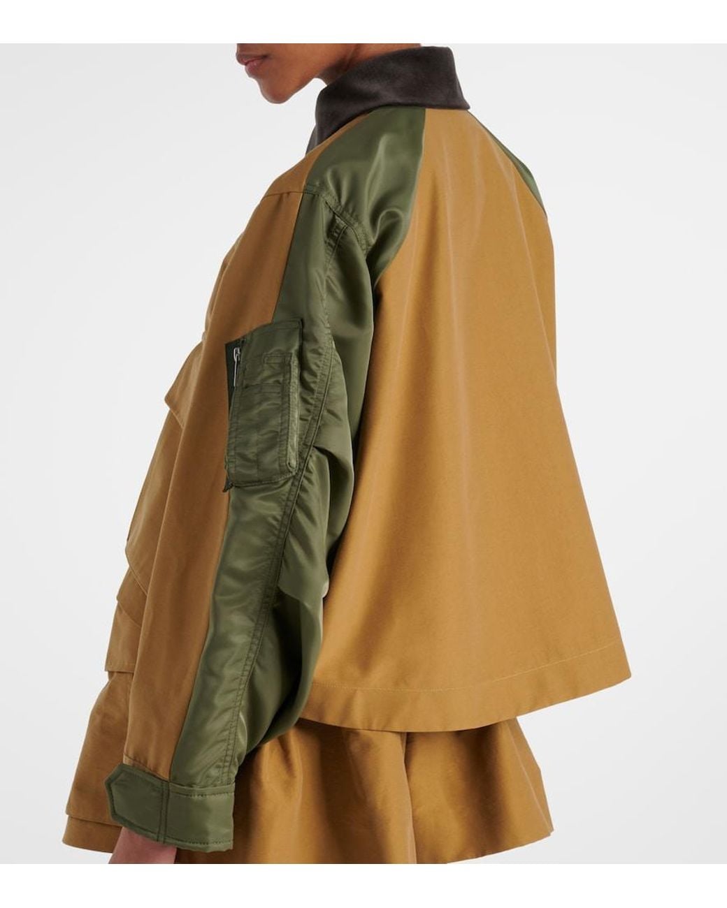 Sacai Natural Cotton-Blend Twill Blouson
