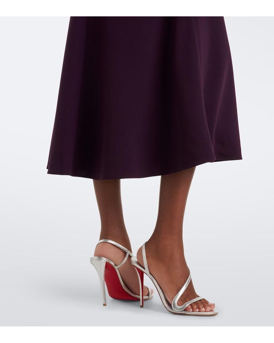 Roland Mouret Purple Embellished Cady Cocktail Dress