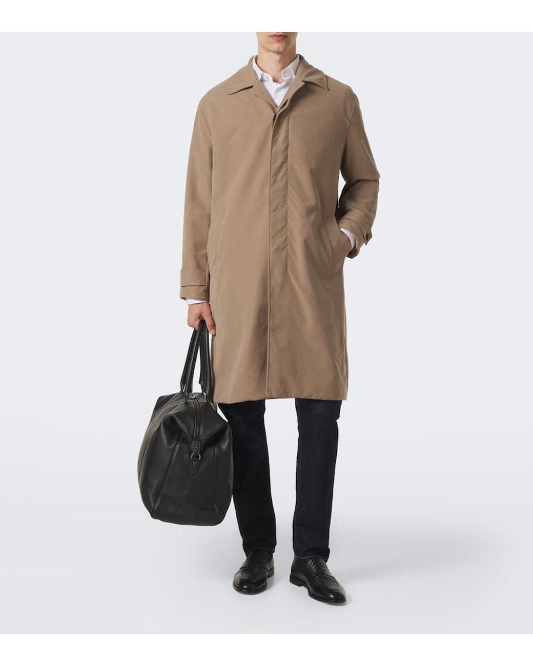 Kiton Trenchcoat in Natural für Herren