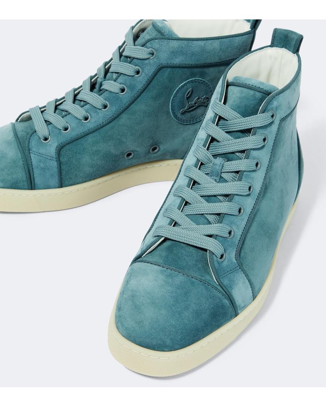 Christian Louboutin Blue Louis Suede Sneakers for men