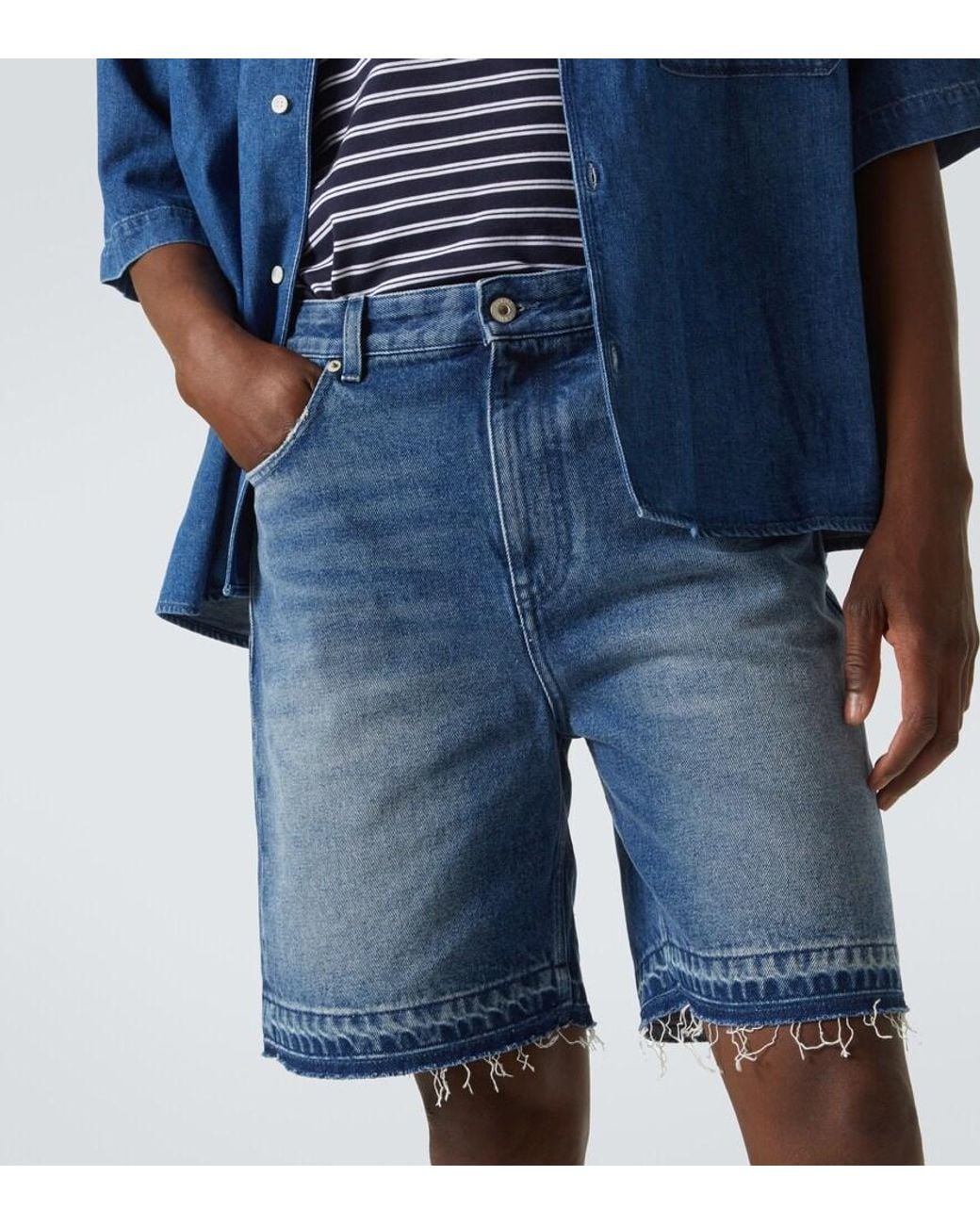 Loewe Blue Paula's Ibiza Denim Shorts for men