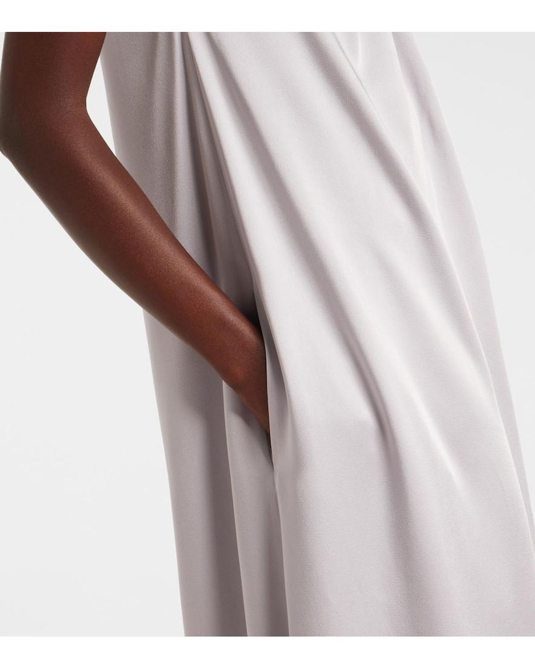 Stella McCartney White Embellished Satin Gown