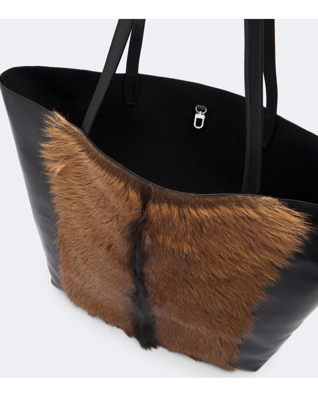 Totême Brown Roam Large Leather Tote Bag