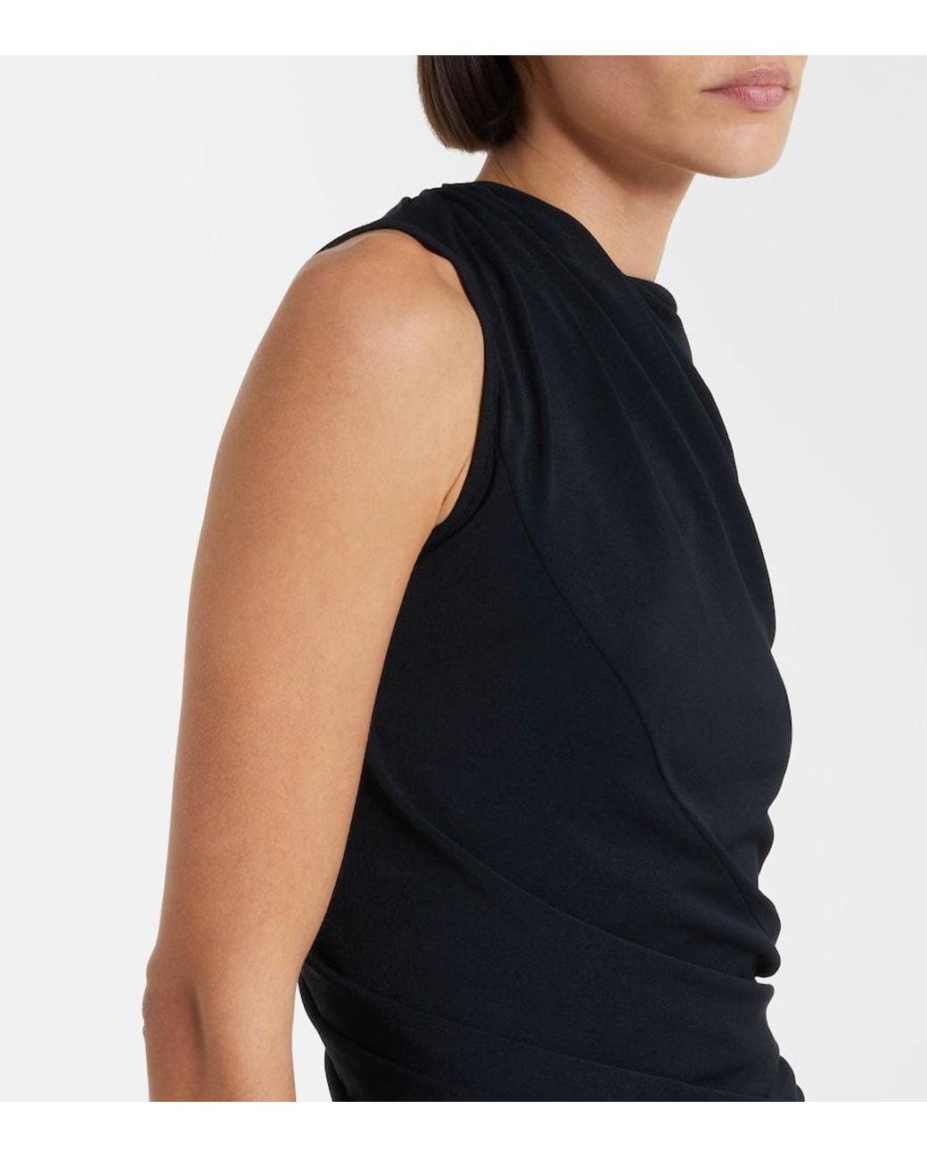 Rick Owens Black Lilies Luna Draped Top