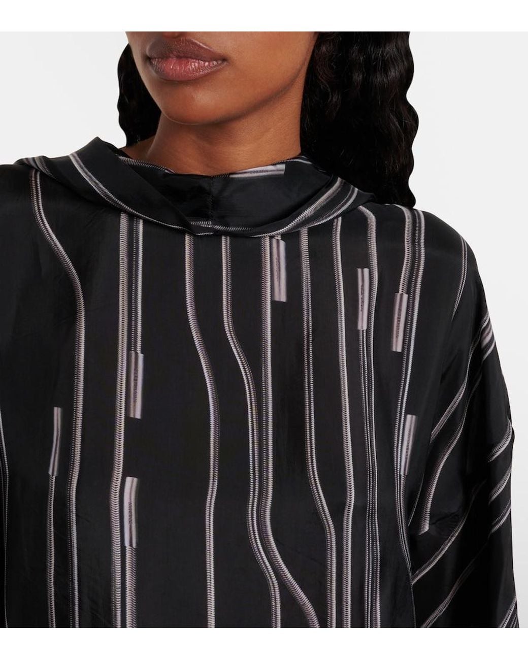 Rick Owens Black Printed Tunic