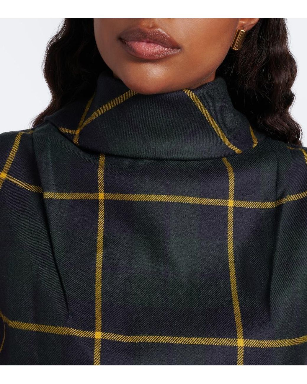 Patou Blue Tie-Neck Blouse