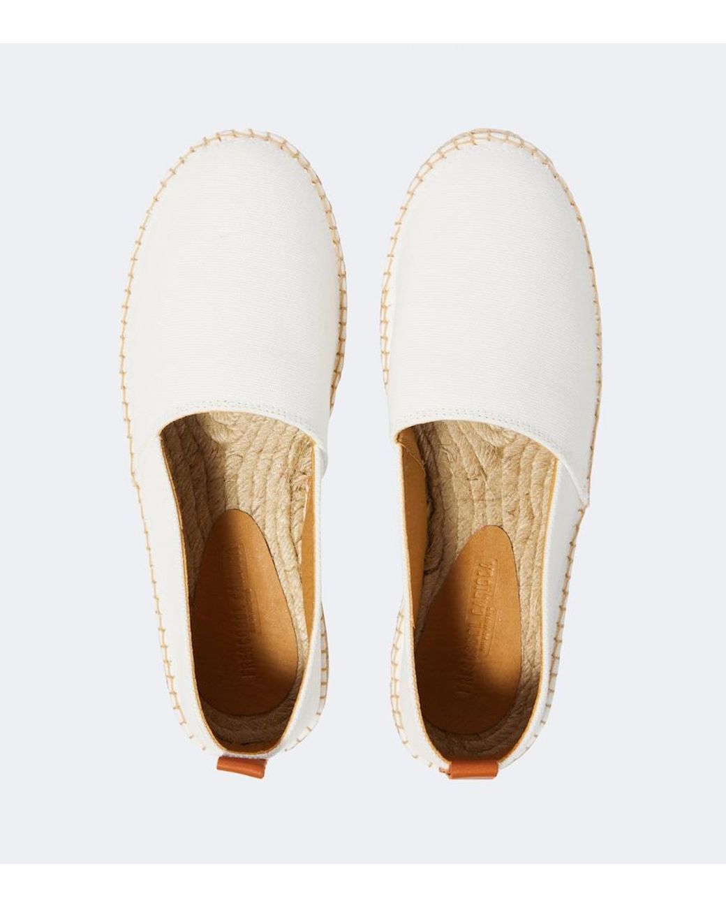 Frescobol Carioca White Canvas Espadrilles for men