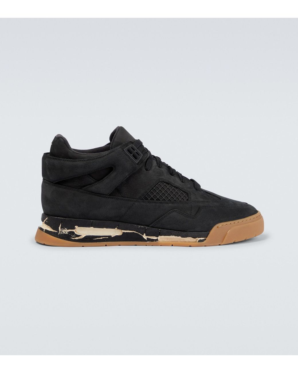 Maison Margiela Ddstck Mid-top Sneakers in Black for Men | Lyst