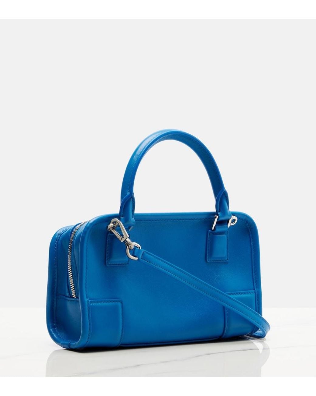 Loewe Blue Amazona 180 Mini Leather Top-Handle Bag