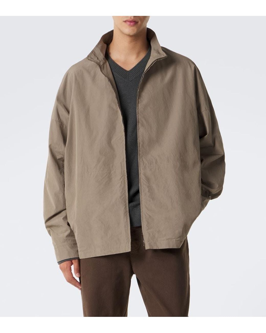 The Row Brown Trenton Cotton Jacket for men
