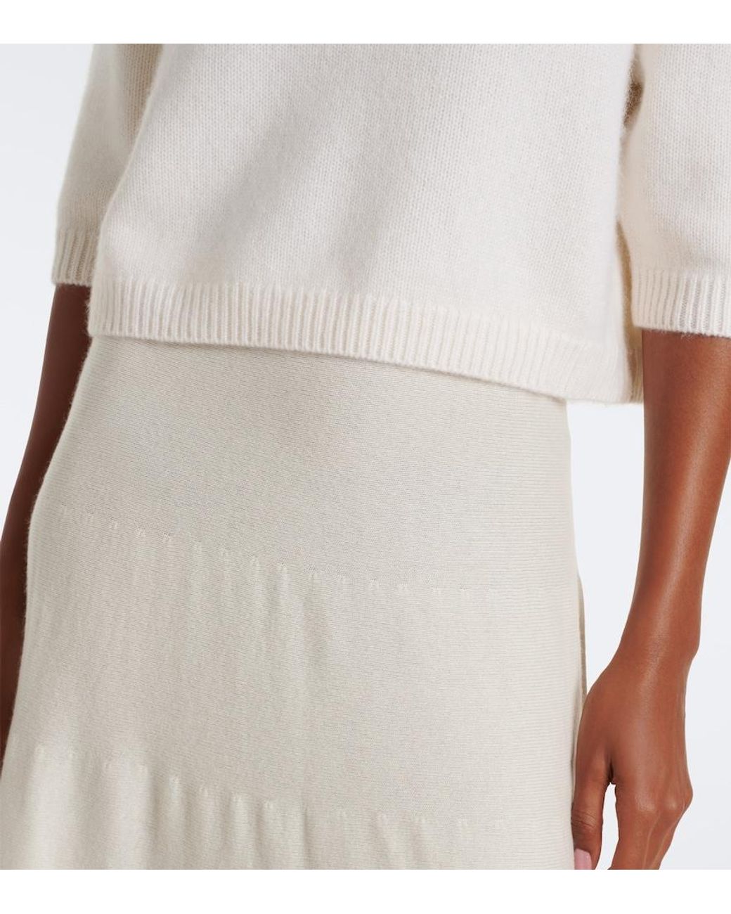 arch4 White Jackie Cashmere Sweater