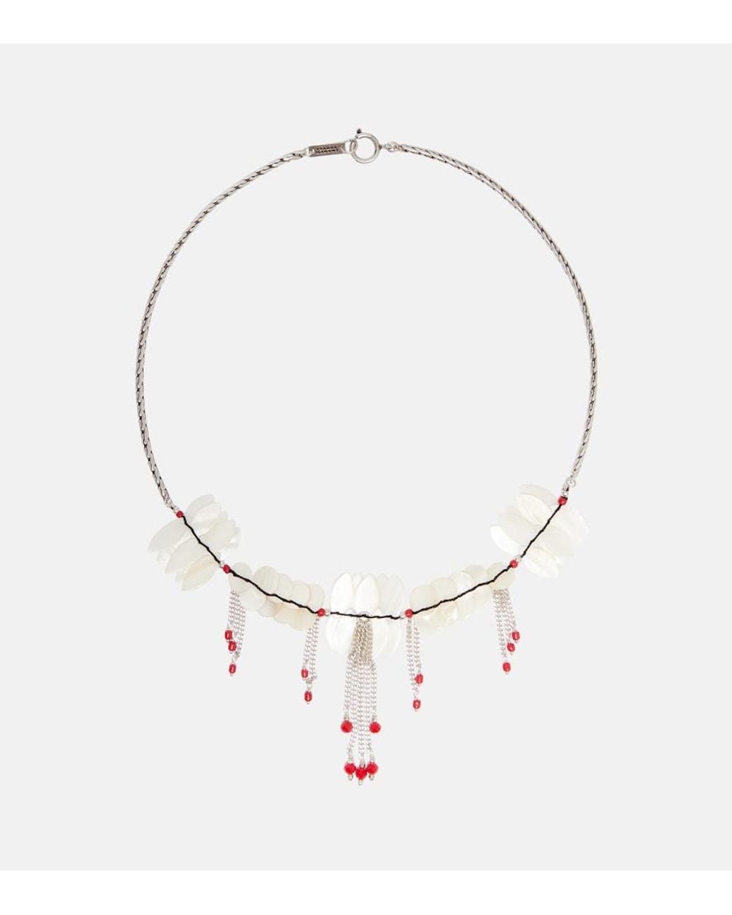 Isabel Marant Metallic Halsey Embellished Necklace