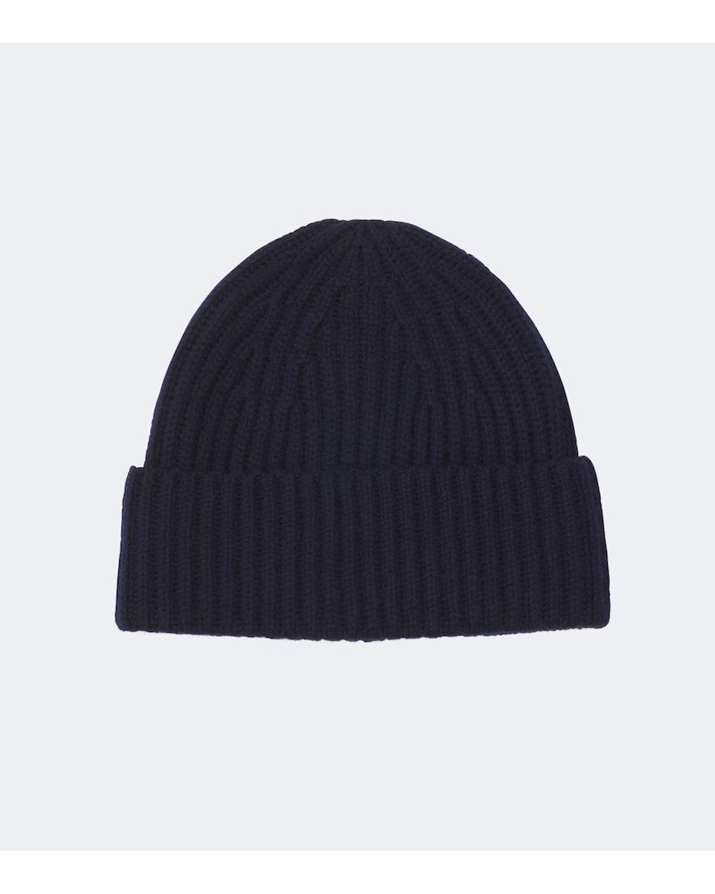 Lisa Yang Blue Menton Ribbed-Knit Cashmere Beanie for men