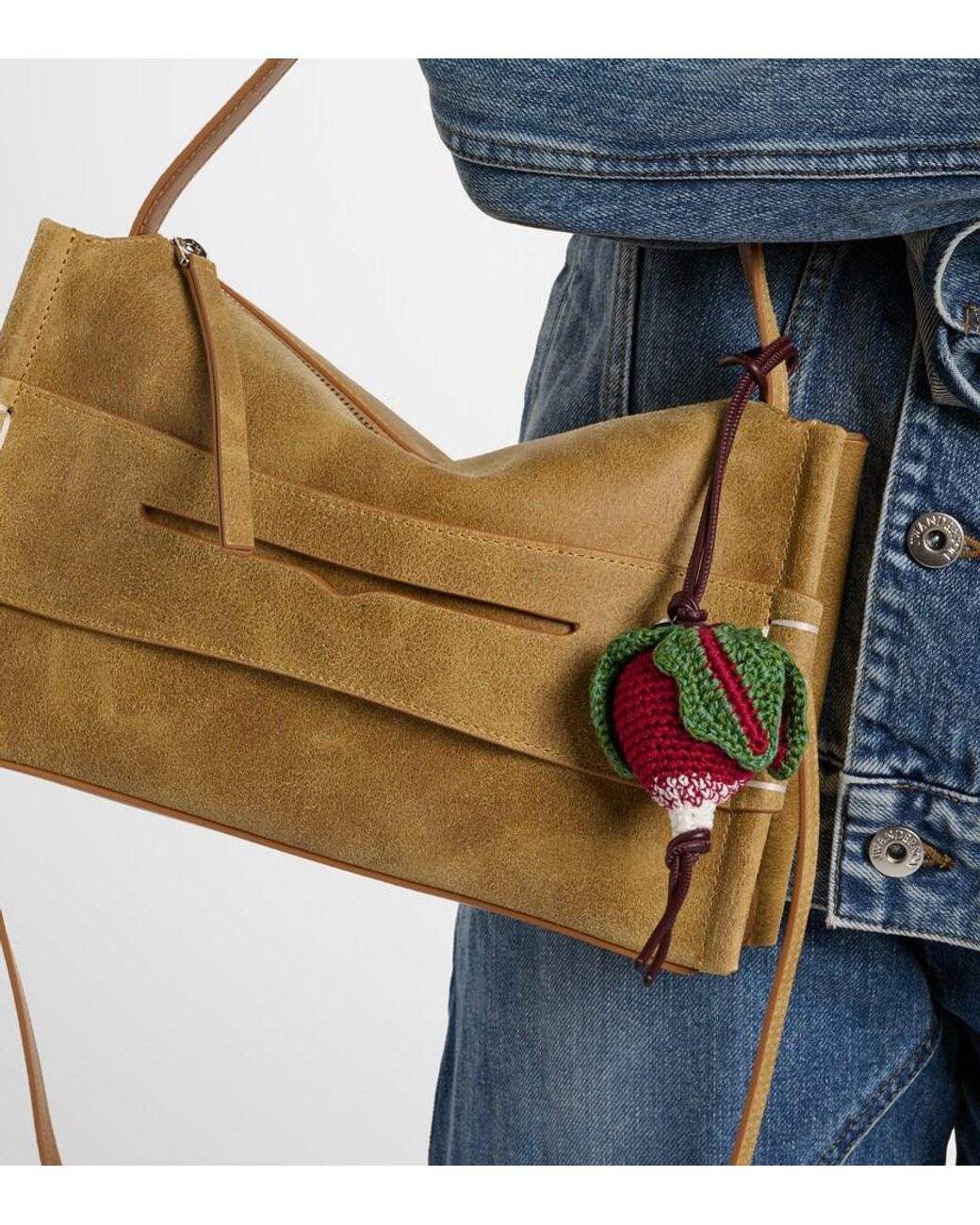 J.W. Anderson White Radish Knitted Bag Charm