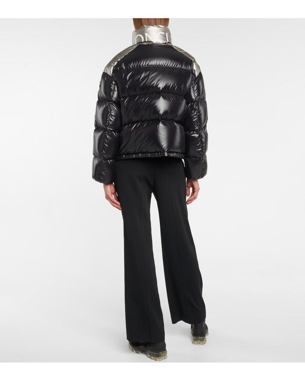 Moncler Black Cuscute High-Neck Down Jacket
