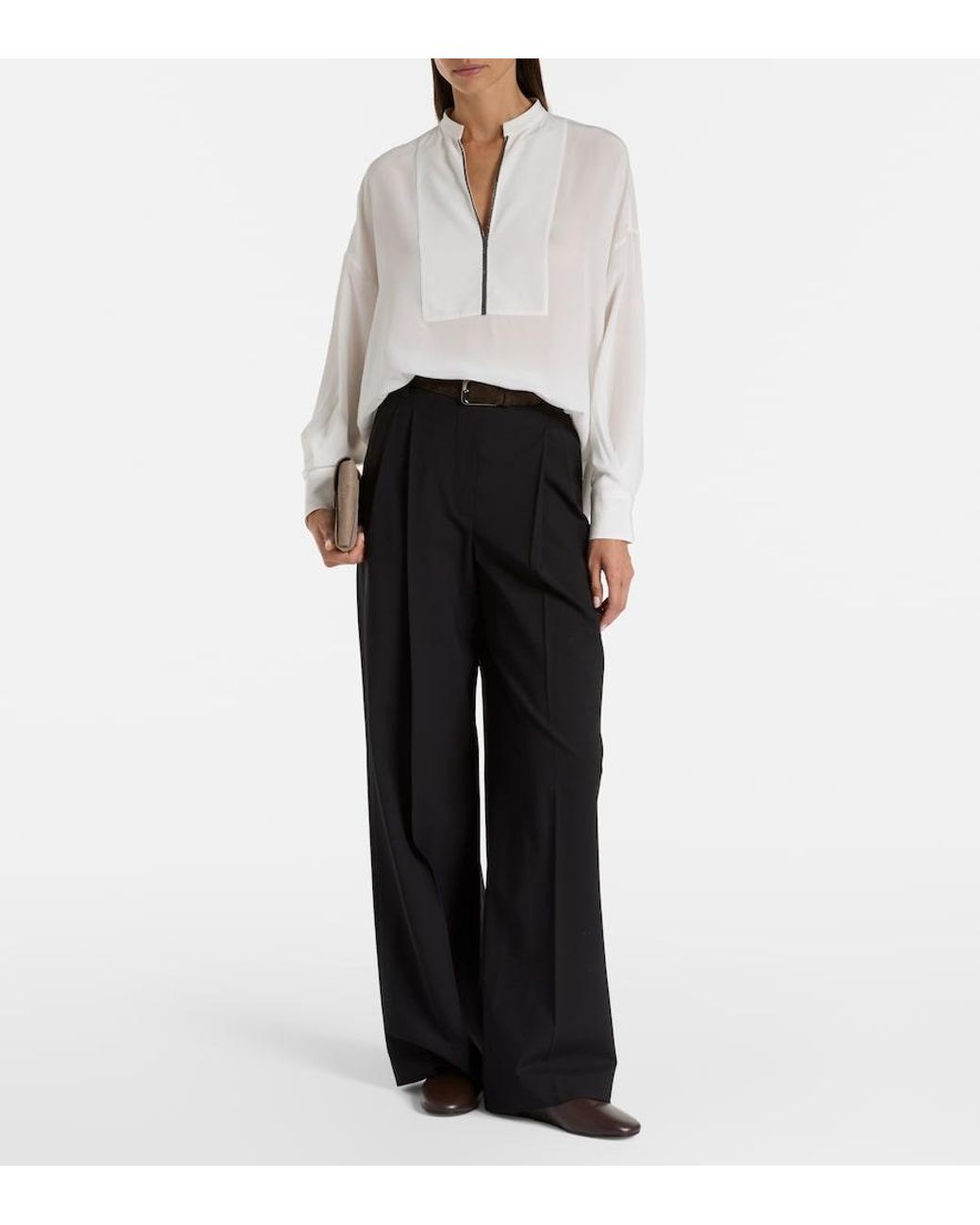 Brunello Cucinelli White Blouse