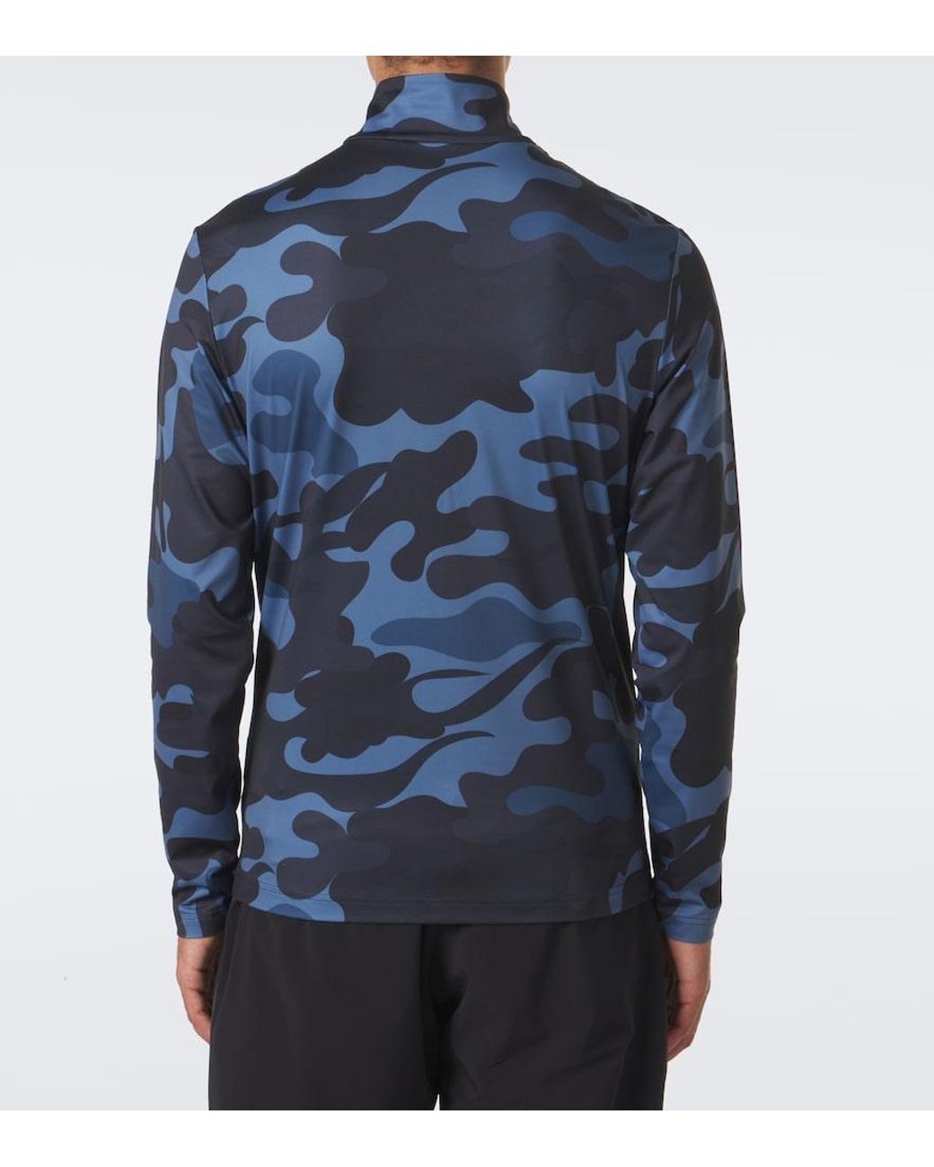 Bogner Blue Verti Camouflage Ski Top for men