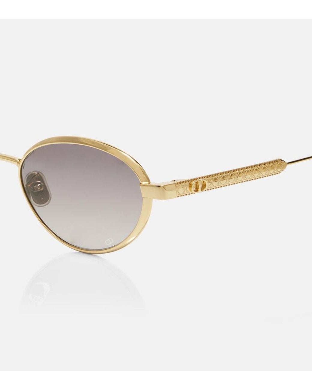 Dior Brown Diorcannage R1U Oval Sunglasses