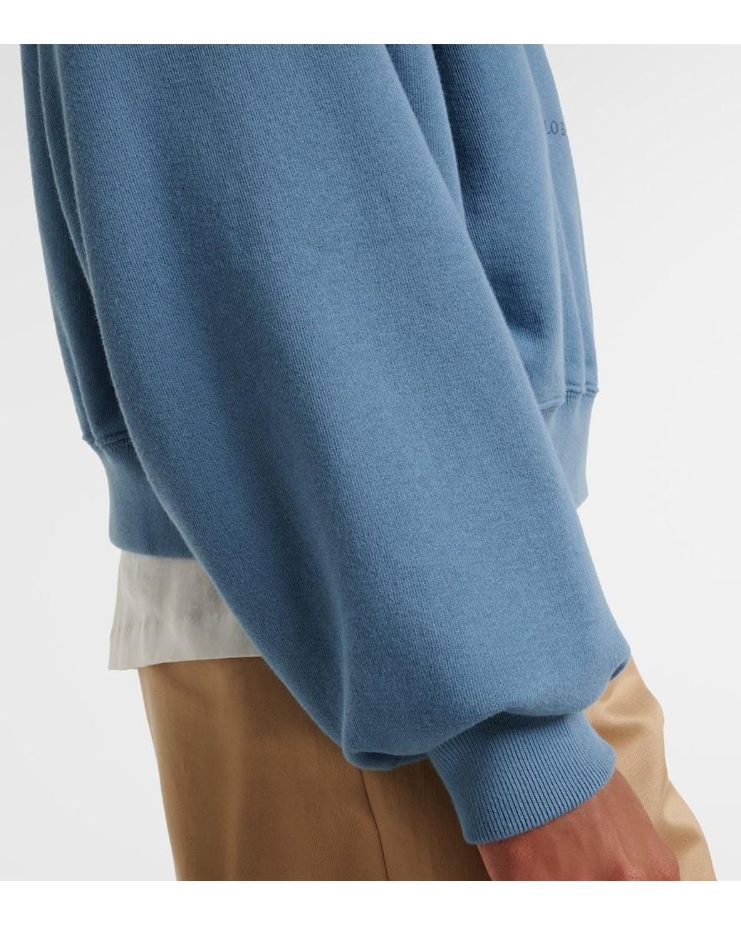 Polo Ralph Lauren Blue Polo Bear Cotton-Blend Sweatshirt