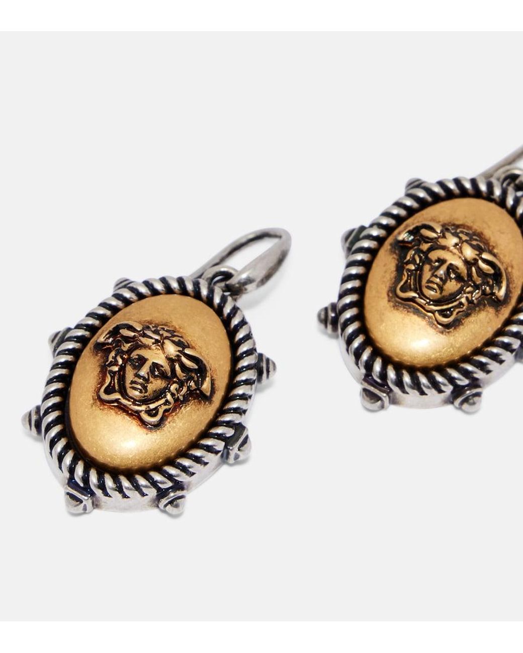Versace Metallic Tivoli Medusa Earrings