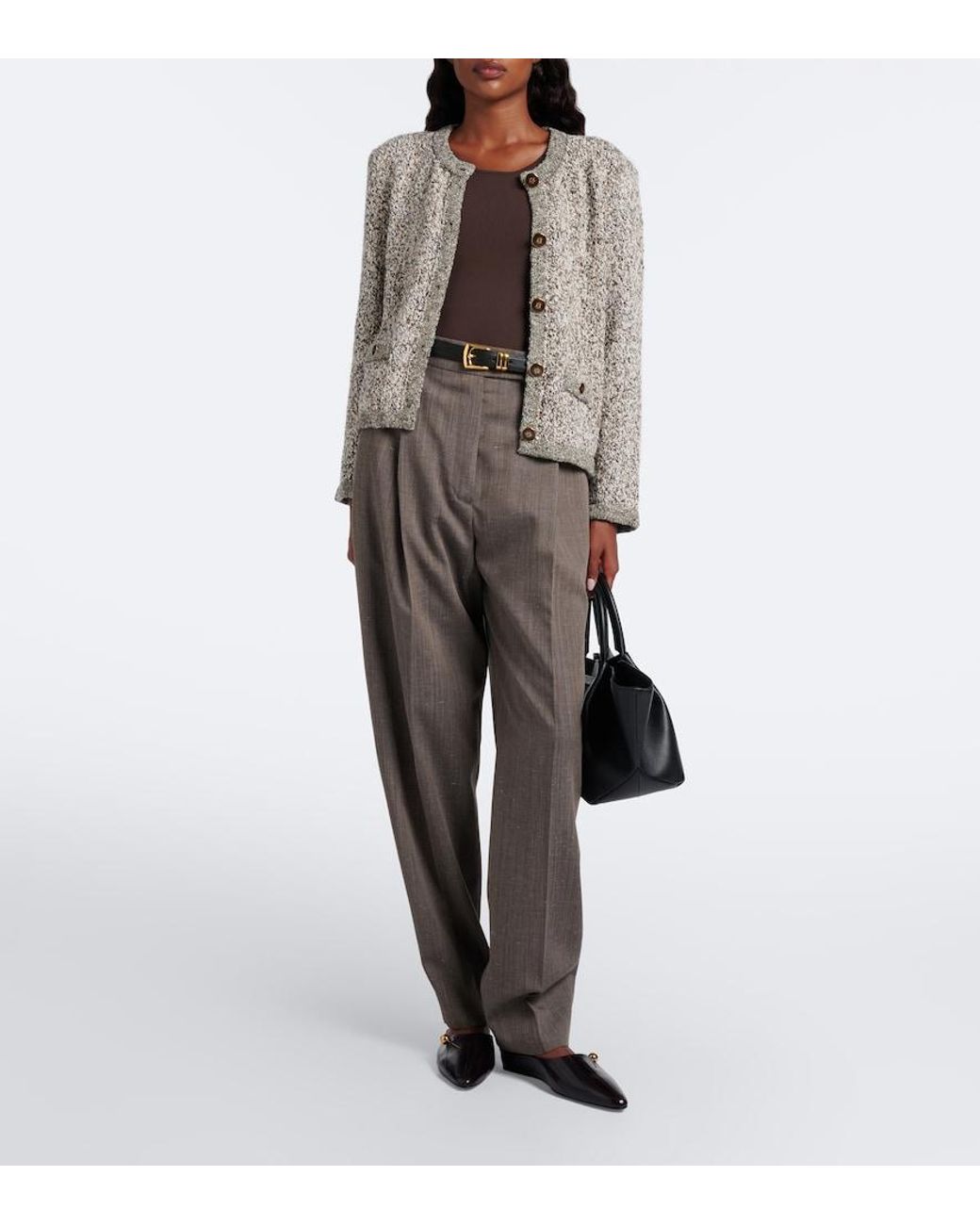 Veronica Beard Multicolor Rexton Knitted Cotton-Blend Cardigan