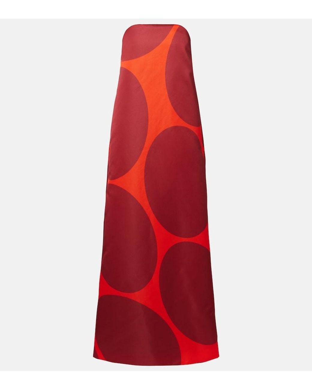 Dries Van Noten Red Polka-Dot Gown
